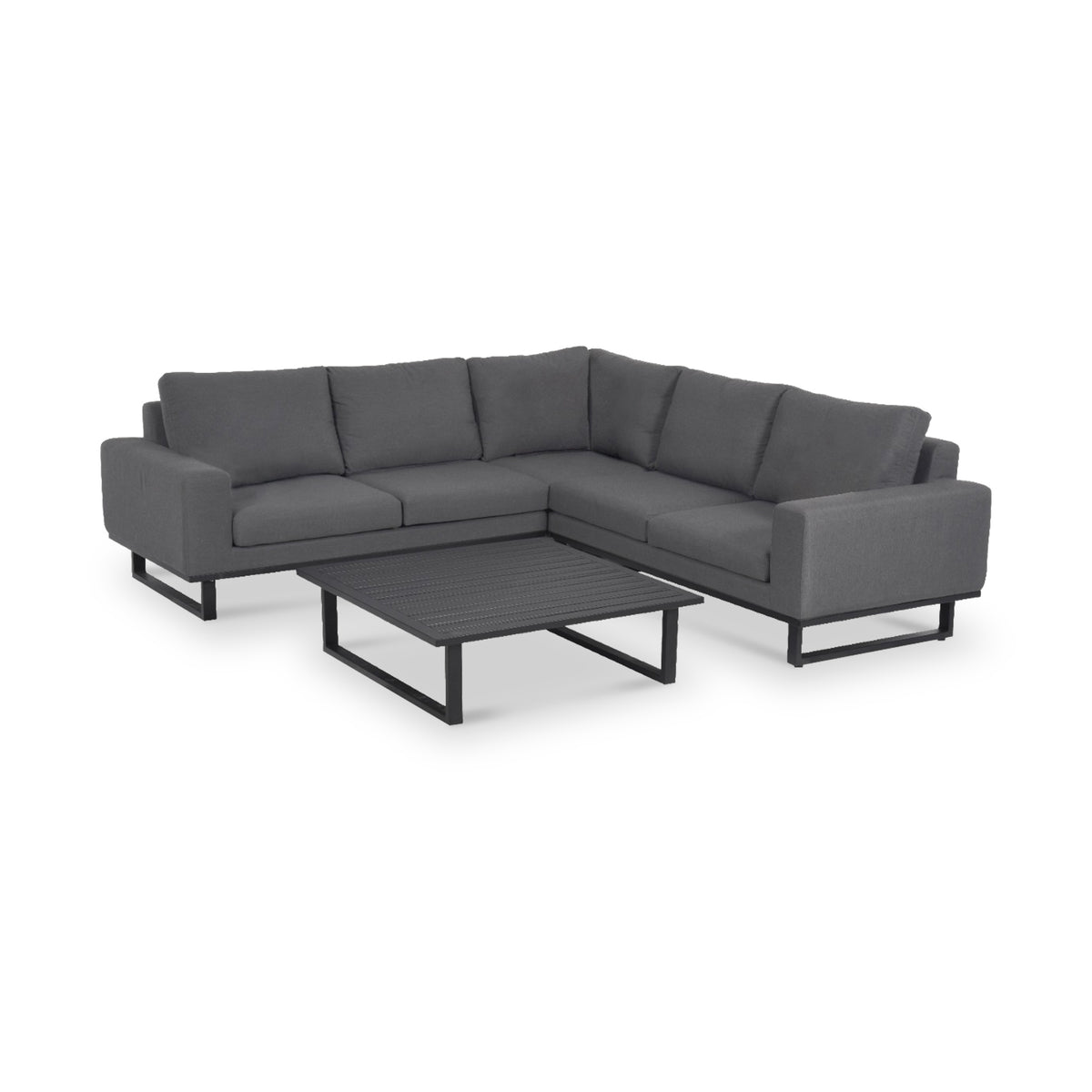 Maze Ethos Flanelle Grey Outdoor Corner Sofa Group from Roseland Furniture
