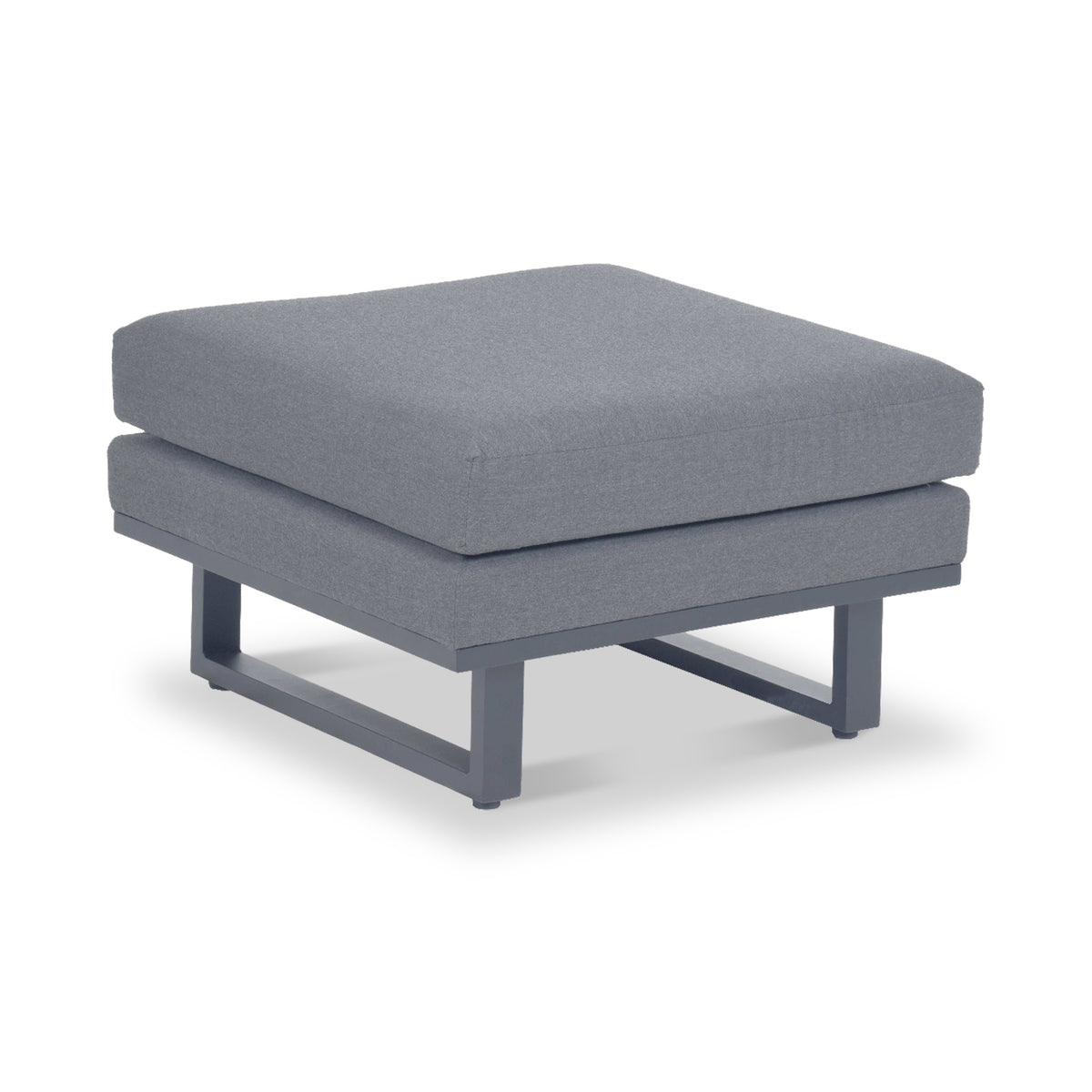 Maze Ethos Flanelle Grey Outdoor Footstool from Roseland Furniture