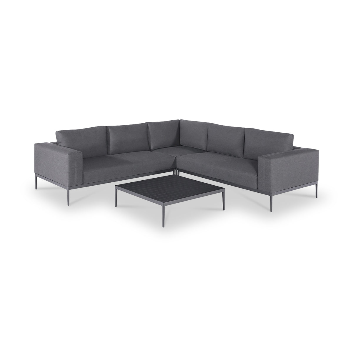 Maze Eve Flanelle Grey Corner Sofa Group