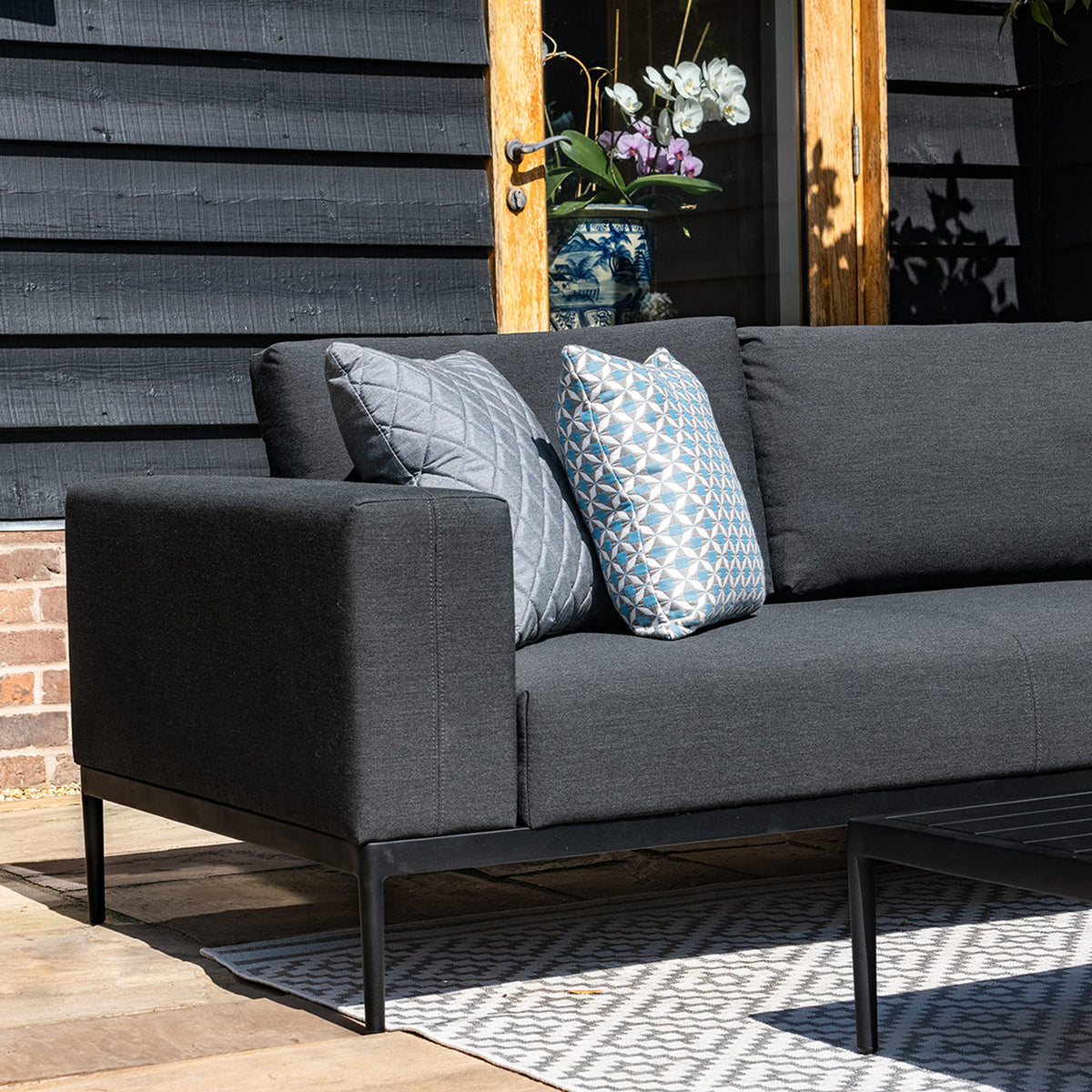 Maze Eve Charcoal Corner Sofa Group from Roseland Furniture