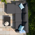 Maze Pulse Charcoal Outdoor Chaise Sofa Set