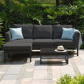 Maze Pulse Charcoal Outdoor Chaise Sofa Set from Roseland Furniture