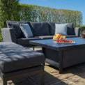 Maze Pulse Flannelle 3 Seat Sofa Outdoor Dining Set with Rising Table