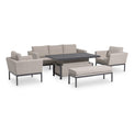 Pulse 3 Seat Outdoor Sofa Dining Set with Rising Table