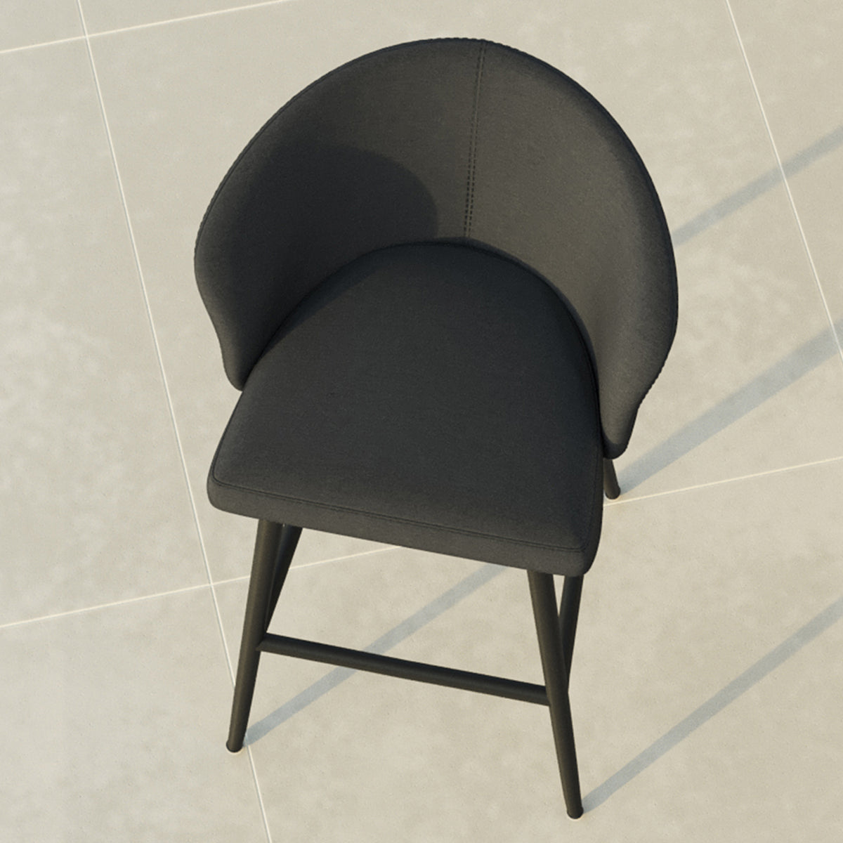 Maze Zen Charcoal Bar Stool