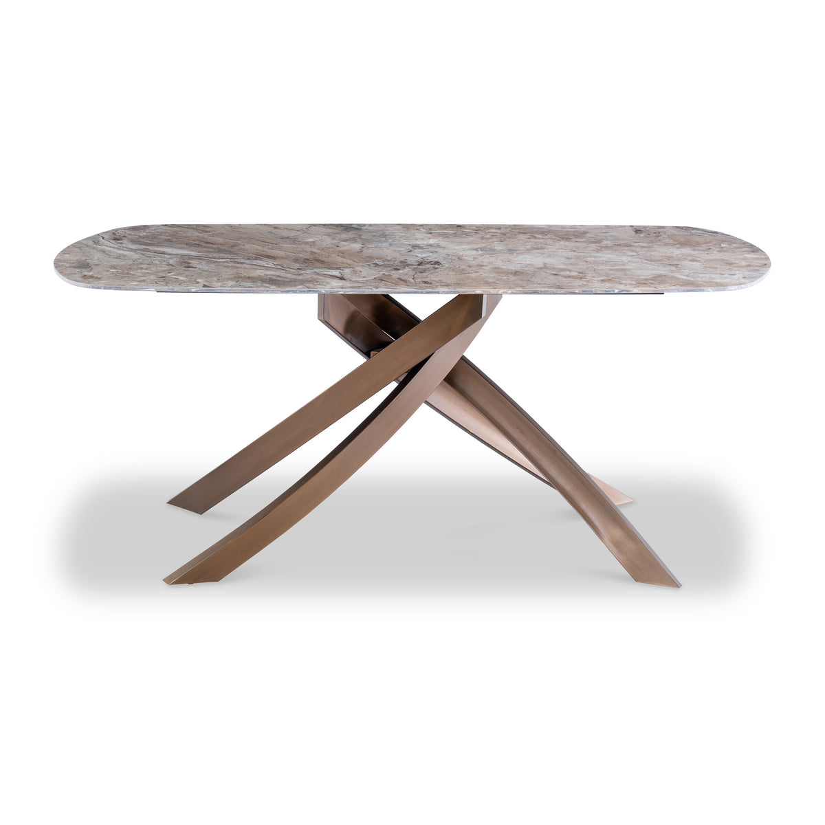 Troy Brown 180cm Sintered Stone Dining Table from Roseland