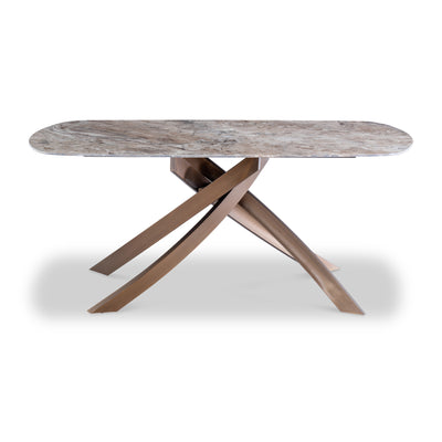 Troy Brown 180cm Sintered Stone Dining Table