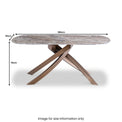 Troy Brown 180cm Sintered Stone Dining Table for dining room