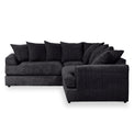 Bletchley Black Jumbo Cord Corner Couch