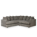 Bletchley Charcoal Jumbo Cord Corner Sofa from Roseland Furniture