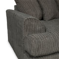 Bletchley Charcoal Jumbo Cord Corner Sofa from Roseland Furniture