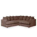 Bletchley Chocolate Jumbo Cord Corner Sofa from Roseland Furniture