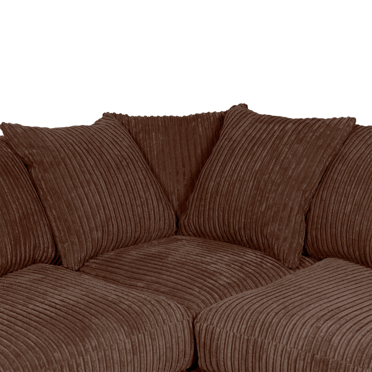 Bletchley Chocolate Jumbo Cord Corner Sofa