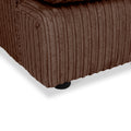 Bletchley Chocolate Jumbo Cord Corner Sofa