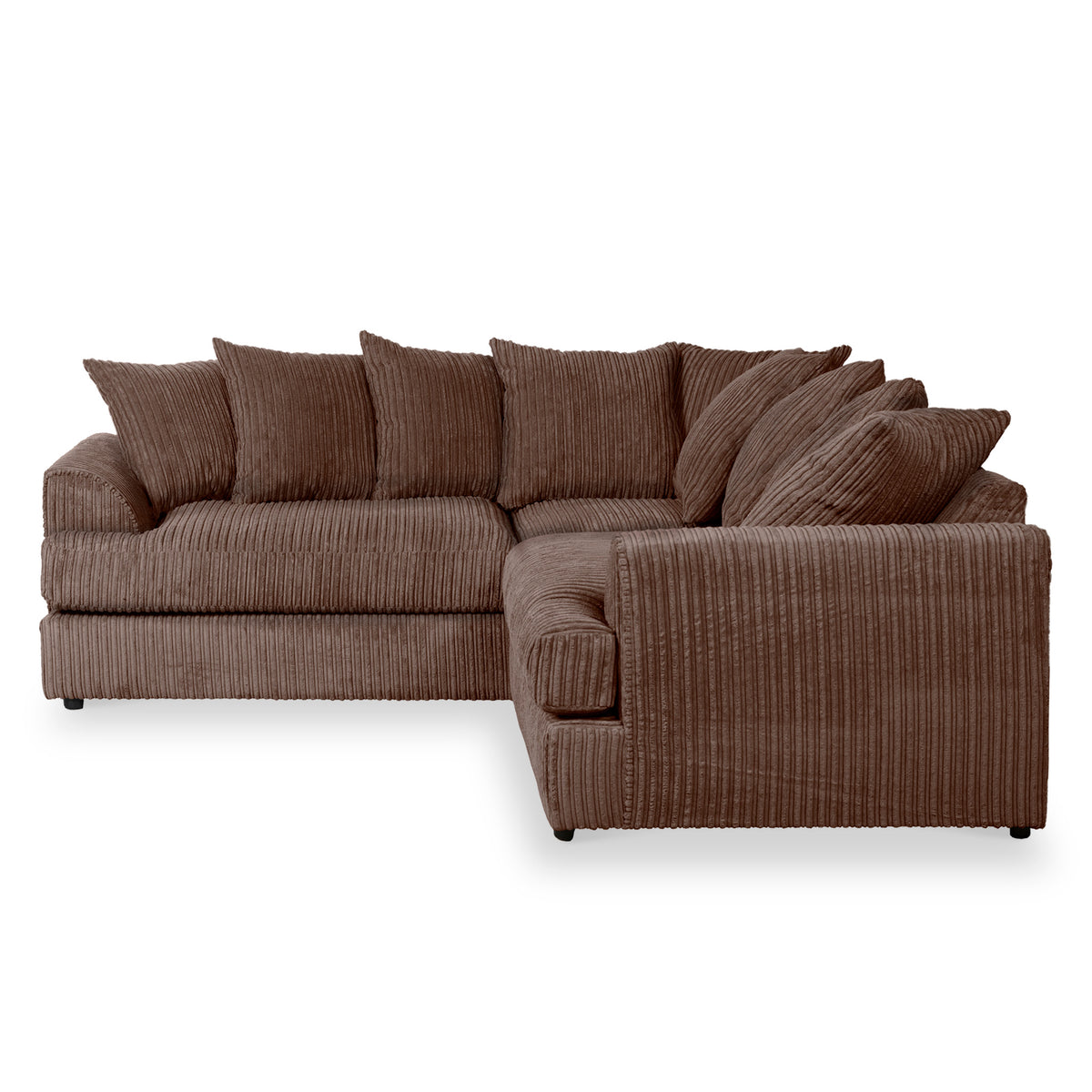 Bletchley Chocolate Jumbo Cord Corner Couch
