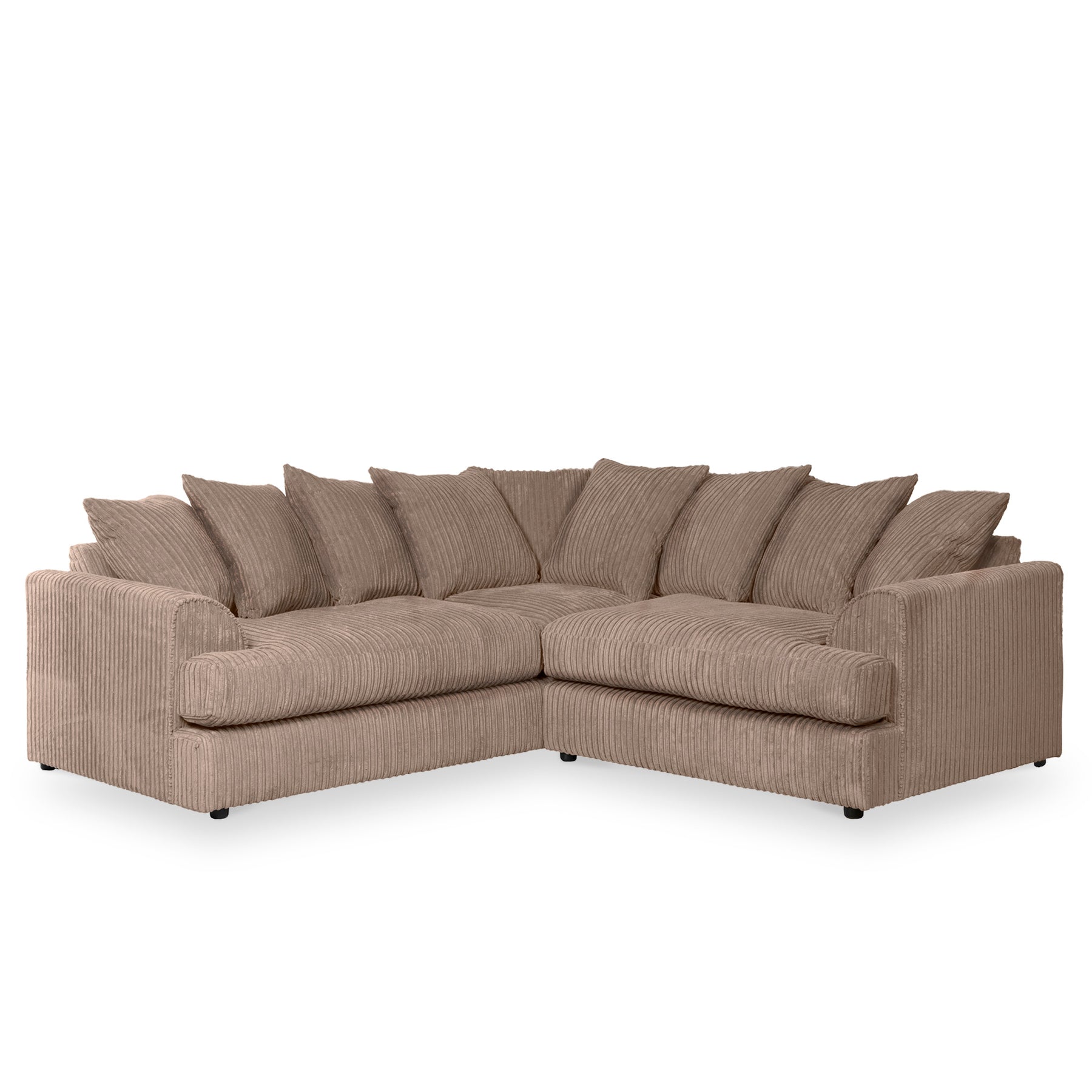 Bletchley Coffee Jumbo Cord Corner Sofa from Roseland Furniture