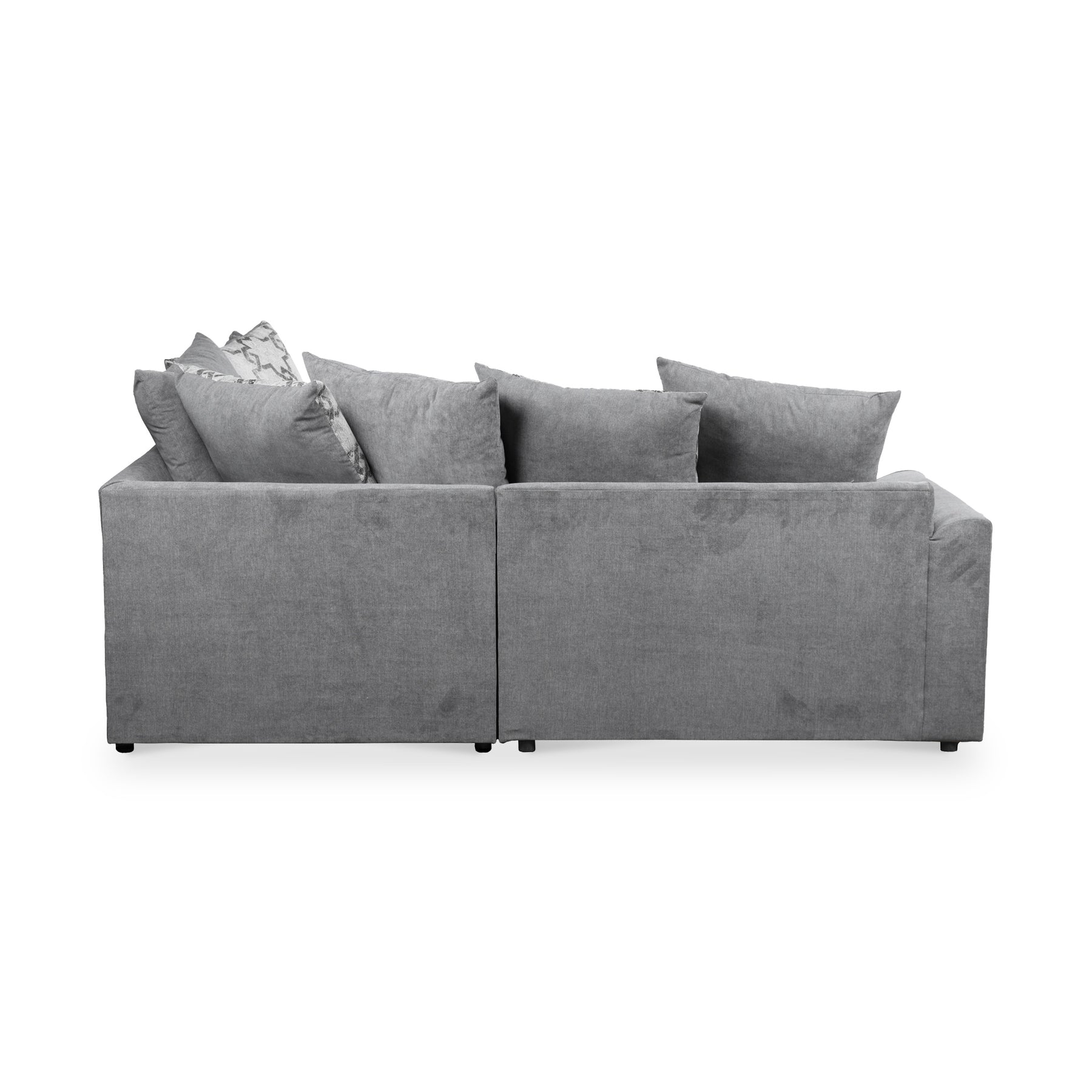 Hudson-corner-sofa-charcoal-cushions-pewter from Roseland Furniture
