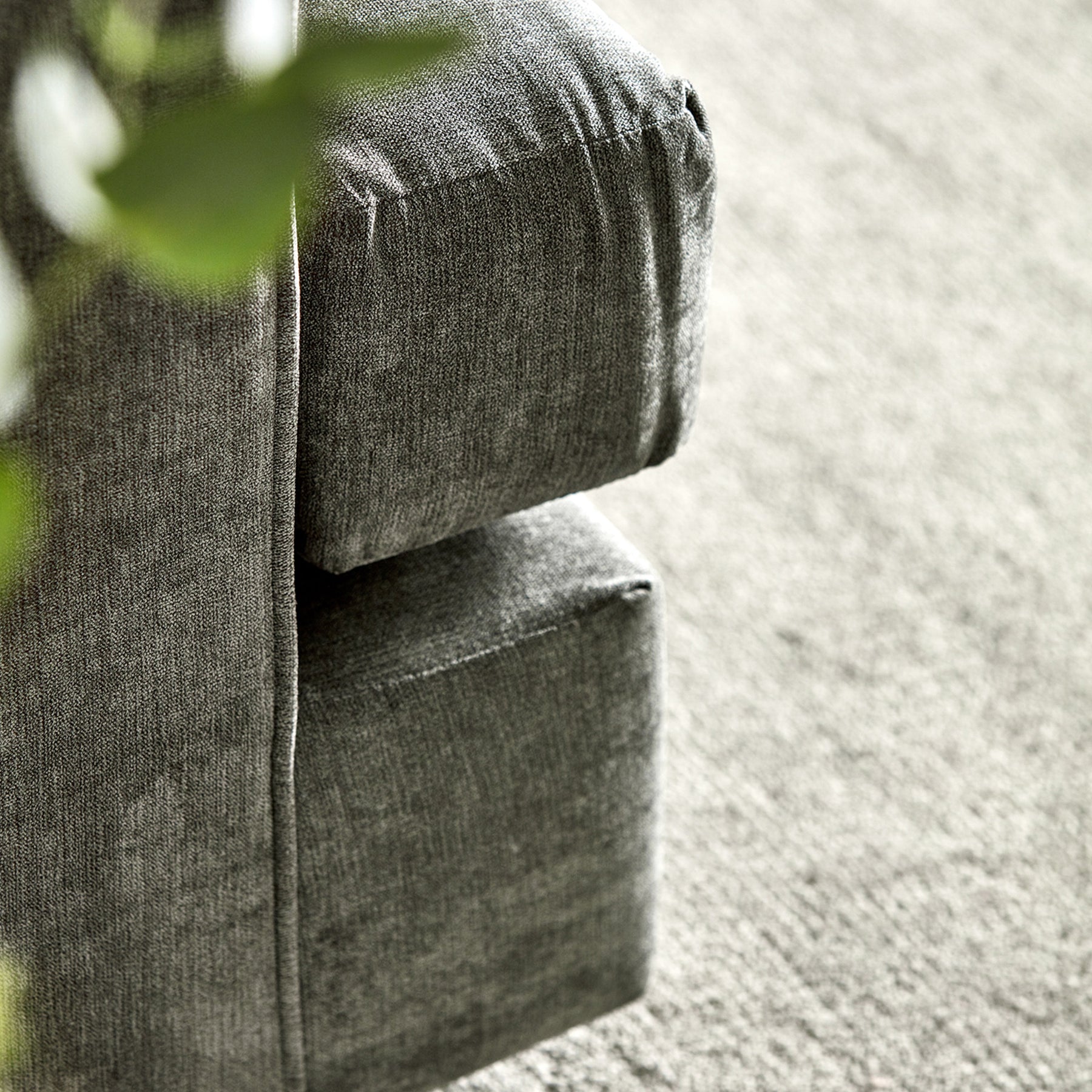 Hudson-corner-sofa-charcoal-cushions-pewter from Roseland Furniture