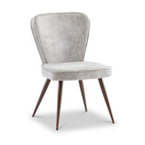 Alva-Soft-Velvet-Dining-Chair-Pearl from Roseland Furniture