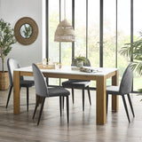 Melor 160cm Dining Table With 4 Pascoe Chairs from Roseland Furniture