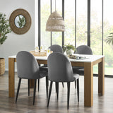 Melor 160cm Dining Table With 4 Pascoe Chairs from Roseland Furniture