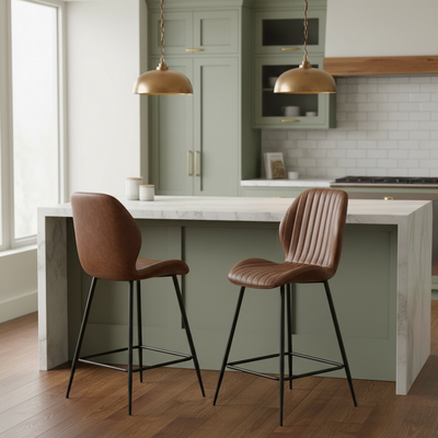 Aubette Faux Leather Bar Stool