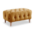 Balmoral Velvet Buttoned Footstool