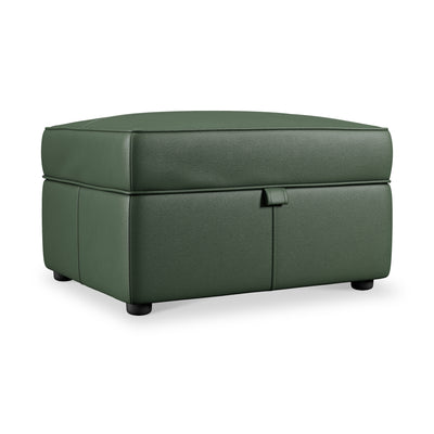 Edison Leather Storage Footstool