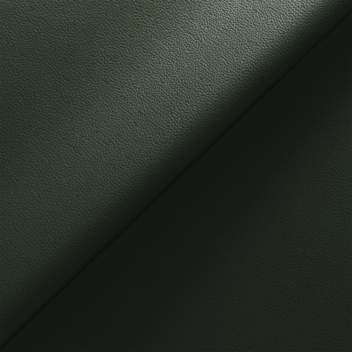 Edison Leather Storage Footstool Hunter Green from Roseland Furniture