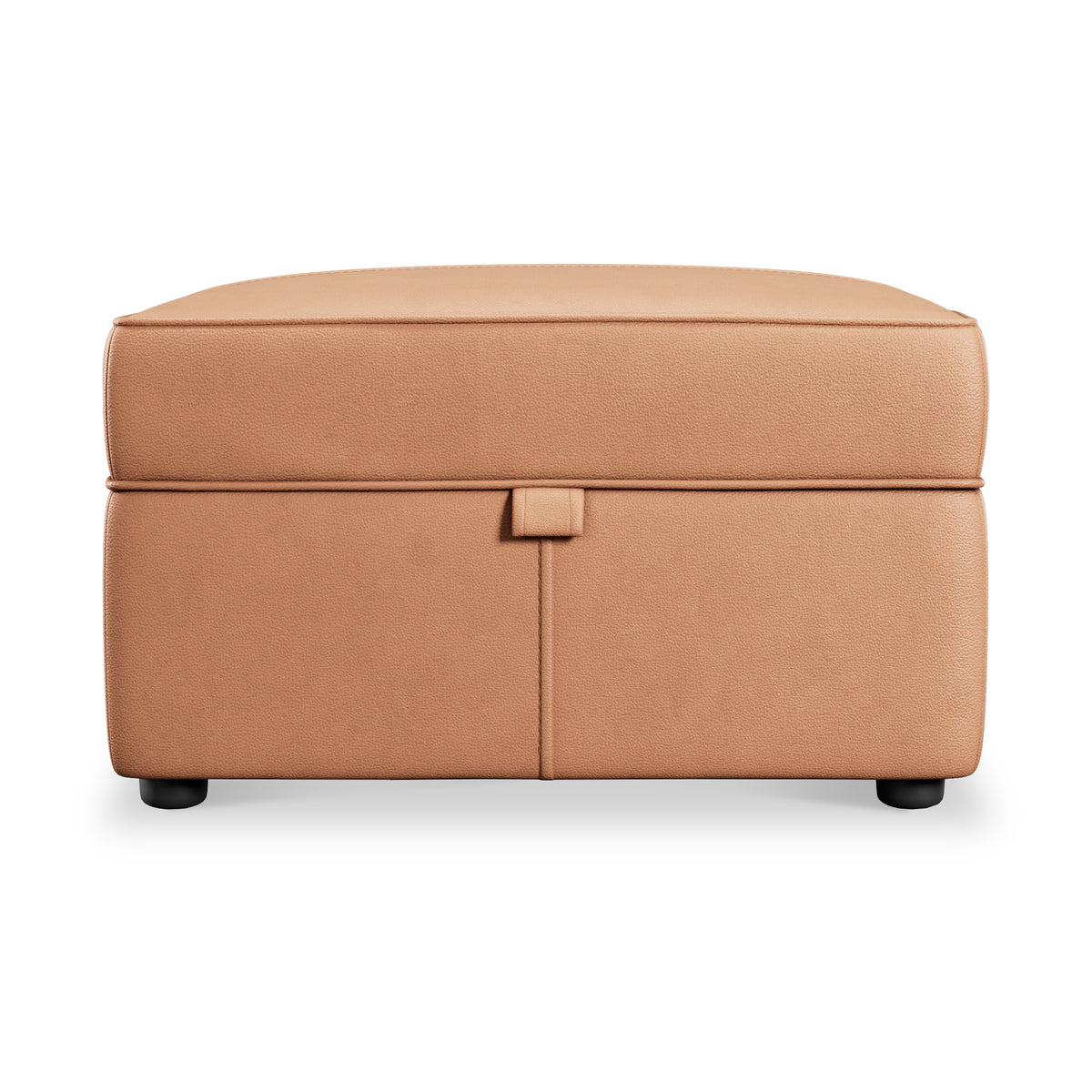 Edison Leather Storage Footstool Saddle from Roseland Furniture
