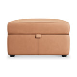 Edison Leather Storage Footstool Saddle from Roseland Furniture