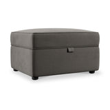 Edison Storage Footstool Asphalt Dims from Roseland Furniture