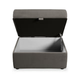 Edison Storage Footstool Asphalt Dims from Roseland Furniture