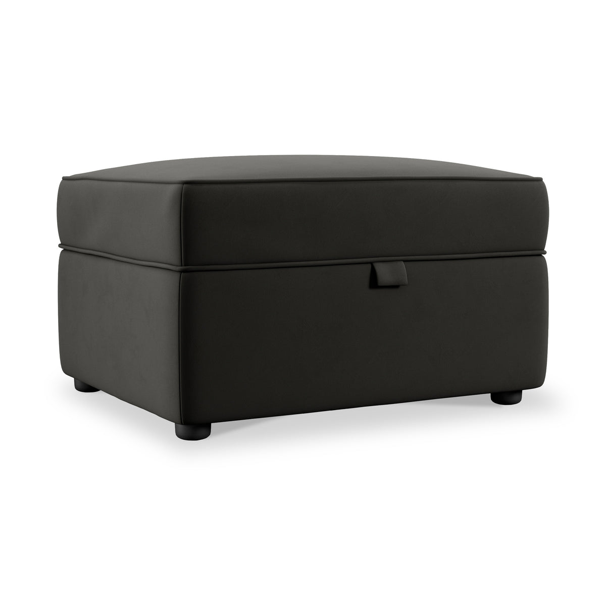 Edison Storage Footstool Black from Roseland Furniture
