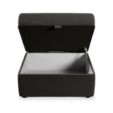 Edison Storage Footstool Black from Roseland Furniture