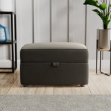 Edison Storage Footstool Black from Roseland Furniture