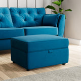 Edison Storage Footstool Marine from Roseland Furniture