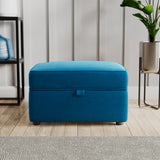 Edison Storage Footstool Marine from Roseland Furniture