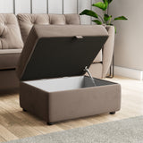 Edison Storage Footstool Mole from Roseland Furniture