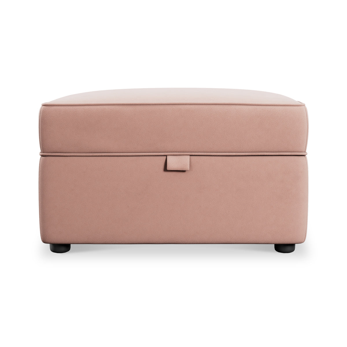 Edison Storage Footstool Blush Pink from Roseland Furniture