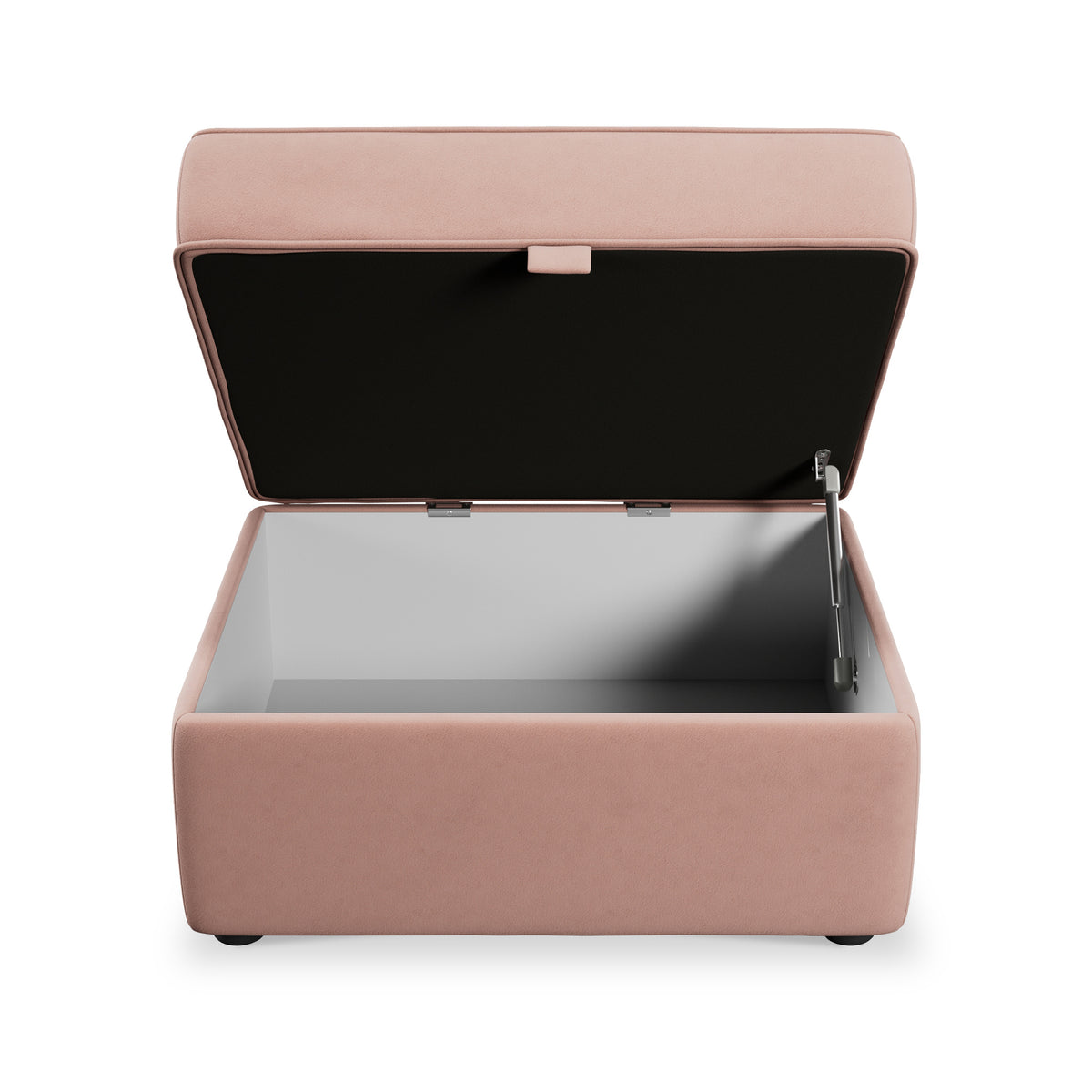 Edison Storage Footstool Blush Pink from Roseland Furniture
