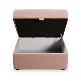 Edison Storage Footstool Blush Pink from Roseland Furniture