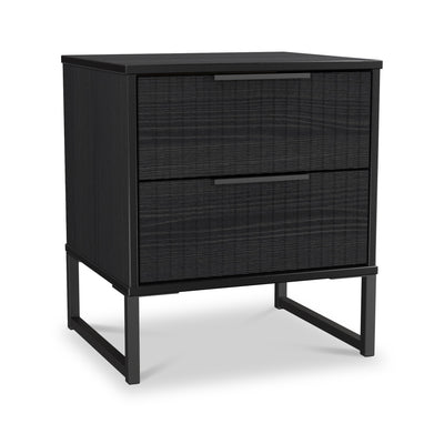 Callo Fluted 2 Drawer Bedside Table