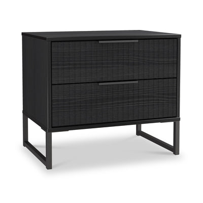 Callo Fluted 2 Drawer Side Table