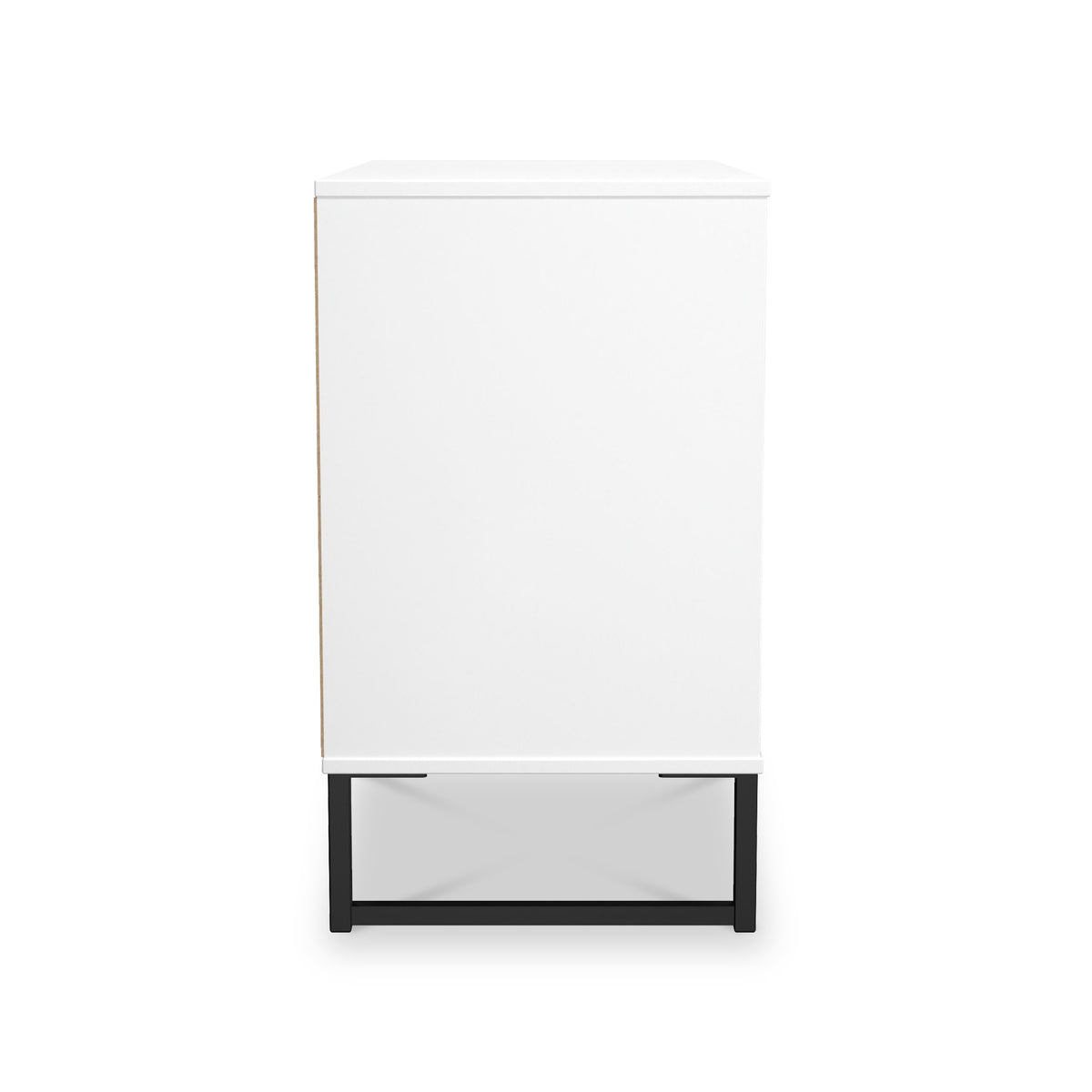 Callo Fluted 3 Drawer Wide Chest Matt White from Roseland Furniture