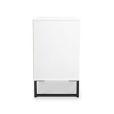 Callo Fluted 3 Drawer Wide Chest Matt White from Roseland Furniture
