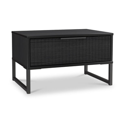 Callo Fluted 1 Drawer Wide Side Table