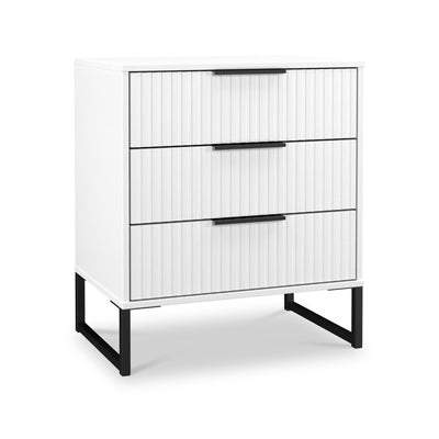 Callo Fluted 3 Drawer Chest