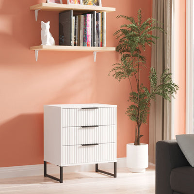 Callo Fluted 3 Drawer Chest