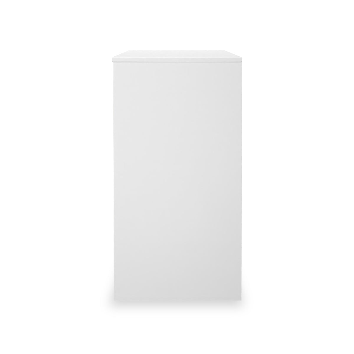 Callo Fluted 4 Drawer Dressing Table Matt White from Roseland Furniture